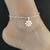 Sunflower Ring,Sunflower Anklet, Sterling Silver Beaded Ankle Bracelet, Sunflower Charm Anklet