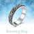 Fidget Ring Sterling Silver Anxiety Ring for Women Spinner Band Ring Stress Relieving Wide Celtic Ring for Men stock romanticwork 