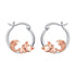 Fox Earrings 925 Sterling Silver Cute Little Fox Heart Dangle Earrings Fox Gifts for Girls Women Friends