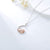 Fox Necklace Sterling Silver Cute Little Fox Heart Pendant Necklace Gifts for Girls Women Friends stock romanticwork 