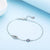 Hand of Fatima Evil Eye Bracelet Sterling Silver 925 Blue Cubic Zirconia Chain Adjustable Stackable Bracelets Visit the Kaletine Store 