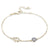 Hand of Fatima Evil Eye Bracelet Sterling Silver 925 Blue Cubic Zirconia Chain Adjustable Stackable Bracelets Visit the Kaletine Store Gold 