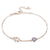 Hand of Fatima Evil Eye Bracelet Sterling Silver 925 Blue Cubic Zirconia Chain Adjustable Stackable Bracelets Visit the Kaletine Store Rose Gold 