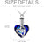 Heart URN Necklace S925 Sterling Silver Engraved Pendant Cremation Necklace for Ashes with Swarovski Crystal, Fine Keepsake Memorial Jewelry for Ashes (Package including a Necklace/Pin/Funnel) urn necklace enjoy life creative 