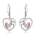 Horse Pendant Necklace Horse Earrings Sterling Silver Girls with Horse Gift for Women Girls stock enjoy life creative Earrings 