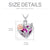 Hummingbird Urn Necklace for Ashes Sterling Silver with Crystal Cremation Jewelry w/Funnel Filler Keepsake Memory Jewelry for Women Girls stock romanticwork 