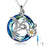 Hummingbird Urn Necklace for Ashes Sterling Silver with Crystal Cremation Jewelry w/Funnel Filler Keepsake Memory Jewelry for Women Girls stock romanticwork C Blue 