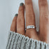 I Am Enough Ring Stackable Dainty Self Love Ring SilverMotivation Jewelry Gift for Sister Friend Mom