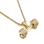 Iced Out Sports Theme Pendant Necklace AAA CZ Crystal Jewelry (Dumbbell Gold) Geometric necklace VANAXIN 
