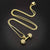 Iced Out Sports Theme Pendant Necklace AAA CZ Crystal Jewelry (Dumbbell Gold) Geometric necklace VANAXIN 