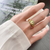 S925 Sterling Silver Birth Flower Ring Personalized Ring Personalized Gift Ring