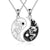 Yin Yang Necklace Sun Moon Sterling Silver Necklaces Matching Couples Friendship Necklace Jewelry For Women Men Gift
