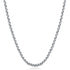 925 Sterling Silver Round Box Chain  2MM, Square Rolo Chain Necklace for Men Women