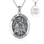 Sterling Silver Saint Michael Jewelry for Men Protect Us Pendant Jewelry for Father Boyfriend St Michael Medal for Boys Son,with Stainless Steel Chain