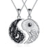 Yin Yang Necklace Sun Moon Sterling Silver Necklaces Matching Couples Friendship Necklace Jewelry For Women Men Gift