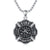 Firefighter Necklace 925 Sterling Silver Fire Dept Pendant Fire Department Jewelry for Women Men Valentine'S Day Christmas Birthday Gift