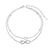 Anklet for Women S925 Sterling Silver Adjustable Foot Heart Infinity Moon Srars l Multilayer Layered Ankle Bracelet Beach Jewelry