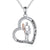 925 Sterling Silver Father Daughter Heart Pendant Necklace from Dad I Love You Forever Jewelry