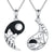 Yin Yang Necklace Sun Moon Sterling Silver Necklaces Matching Couples Friendship Necklace Jewelry For Women Men Gift