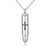 S925 Sterling Silver Urn Necklace Memorial Ashes Keepsake Exquisite Cremation Simple Bar Bullet Cross Pendant Jewelry