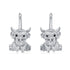 Sterling Silver Highland Cow  Earrings for Girls Women Cute Highland Cow  Leverback Earrings Drop Dangle Jewelry Gift