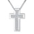 Matching Cross Sterling Silver Couple Necklace Cross Faith Jewelry for Mother Daughter Son Sisters Friends Relationship