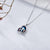 Sterling Silver Father Daughter Necklace,Engraved 'I love you forever' on the Pendant, Birthday Christmas Valentines Father  Day Jewelry Gift