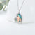 925 Sterling Silver Father Daughter Heart Pendant Necklace from Dad I Love You Forever Jewelry