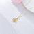 Solid 14K Gold Sunflower Heart Necklace for Women Real Gold Flower Necklace You are May Sunshine Necklace