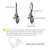 Horse Earrings 925 Sterling Silver Animal Horse Stud Earrings Horse Jewelry Gifts for Mother's Day Women Girls Teens Horse Lovers
