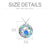 Sea Turtle  Urn Necklaces Sterling Silver Sea Crystal Pendant Necklaces Ocean Jewellery