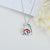 Cow Necklace 925 Sterling Silver Mushroom Cow Pendant Cute Animal Jewelry for Women Girls Birthday Valentine's Day Mother's Day Gift