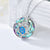 Sea Turtle  Urn Necklaces Sterling Silver Sea Crystal Pendant Necklaces Ocean Jewellery