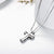 Matching Cross Sterling Silver Couple Necklace Cross Faith Jewelry for Mother Daughter Son Sisters Friends Relationship