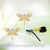 Real Gold Dragonfly Stud Earrings 14k Solid Gold Studs for Women
