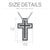 Matching Cross Sterling Silver Couple Necklace Cross Faith Jewelry for Mother Daughter Son Sisters Friends Relationship