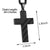 Personalized Men's Cross Necklace Bible Verse Stainless Steel American Flag Pendant Chain for Boys Men