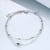 Double Layered chain 925 Sterling Silver Evil Eye Anklets for Girls Women birthday gifts Summer Beach Ankle Bracelet dainty