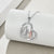 925 Sterling Silver Father Daughter Heart Pendant Necklace from Dad I Love You Forever Jewelry