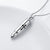 S925 Sterling Silver Urn Necklace Memorial Ashes Keepsake Exquisite Cremation Simple Bar Bullet Cross Pendant Jewelry