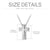 Matching Cross Sterling Silver Couple Necklace Cross Faith Jewelry for Mother Daughter Son Sisters Friends Relationship