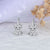 Sterling Silver Highland Cow  Earrings for Girls Women Cute Highland Cow  Leverback Earrings Drop Dangle Jewelry Gift
