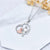 925 Sterling Silver Father Daughter Heart Pendant Necklace from Dad I Love You Forever Jewelry