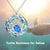 Sea Turtle  Urn Necklaces Sterling Silver Sea Crystal Pendant Necklaces Ocean Jewellery