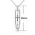 S925 Sterling Silver Urn Necklace Memorial Ashes Keepsake Exquisite Cremation Simple Bar Bullet Cross Pendant Jewelry