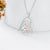 925 Sterling Silver Father Daughter Heart Pendant Necklace from Dad I Love You Forever Jewelry