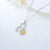 925 Sterling Silver Stethoscope Necklace with Sunflower Birthstone Necklace for Women Medical Doctor Nurse Jewelry Gift