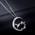 Infinity Hummingbird Necklace Sipping Nectar , Trumpet Flower, 925 Sterling Silver, Bird Lover, Nature Necklace, Hummingbird Jewelry, Avian animal necklace enjoy life creative 