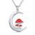 Mushroom Necklace/Ring Sterling Silver Mushroom Jewelry for Women Girl stock romanticwork Mushroom Necklace 