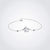 Paw Print Anklet, Sterling Silver Beaded Ankle Bracelet, Good Luck Charm Jewelry, Cat Paw Anklet, Dog Paw Anklet Animal anklet Romanticwork Jewelry Pig anklet 